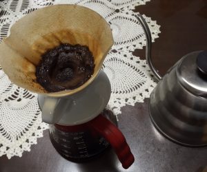 自宅で淹れたコーヒー