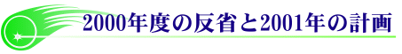 00�N�x�̔��Ȃ�2001�N�x�̌v��